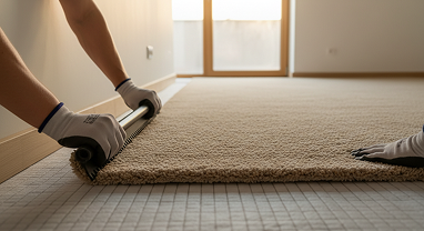Professional stair carpet installation in Kitchener home