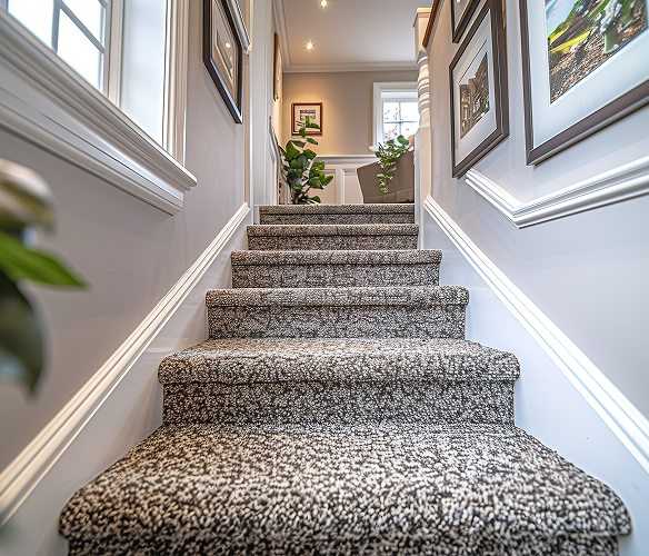 Professional stair carpet installation in Kitchener home